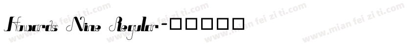 Howards Nine Regular字体转换